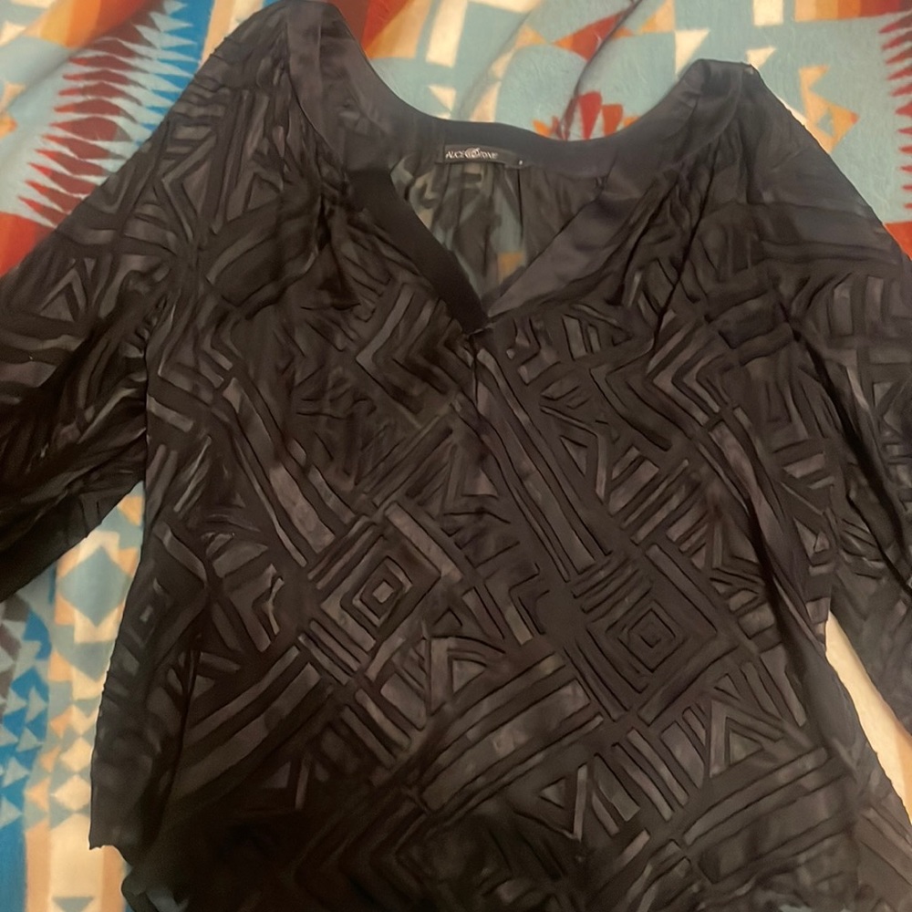 Sheer Black Blouse